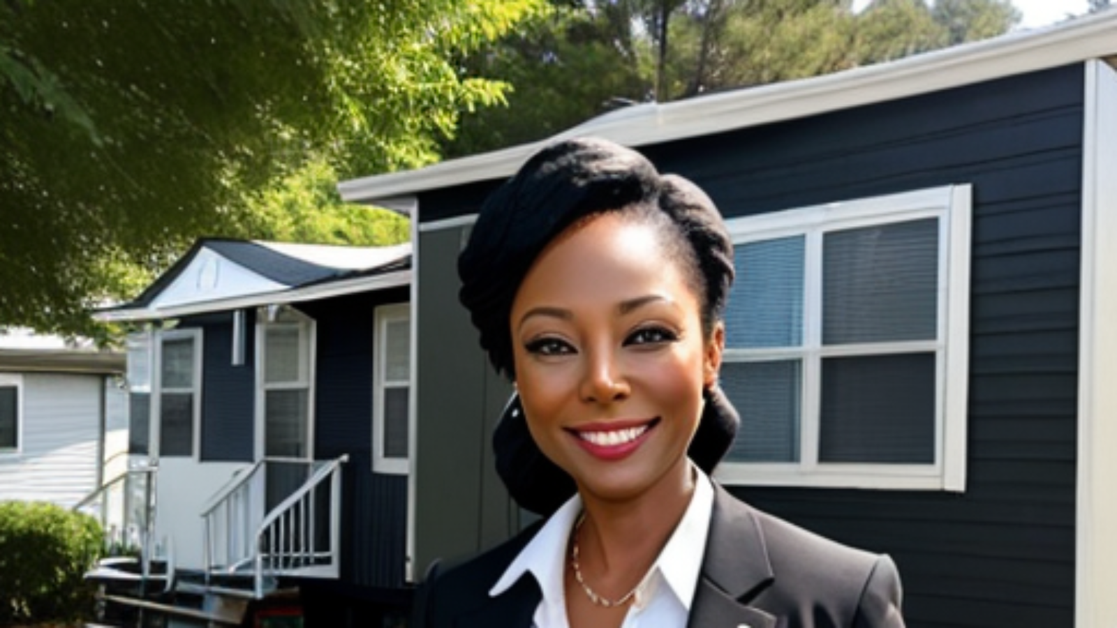 real estate agent sells mobile homes